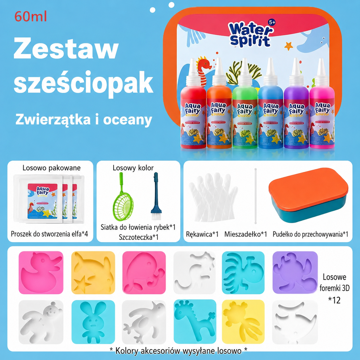 Magiczne żelowe stworki Aqua Kreatywny zestaw dla dzieci