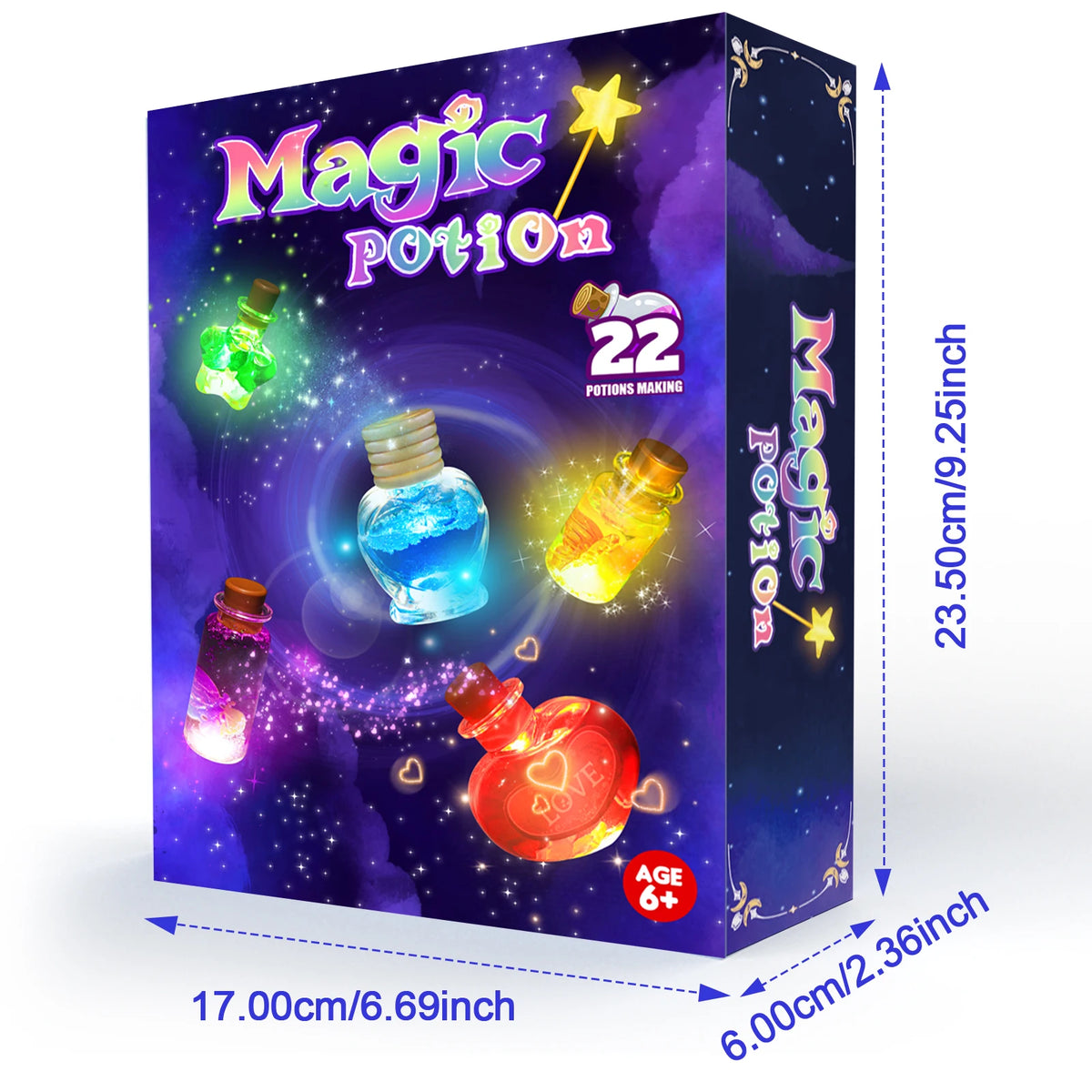 Magiczne eliksiry – zestaw małego czarodzieja (22 elementy)