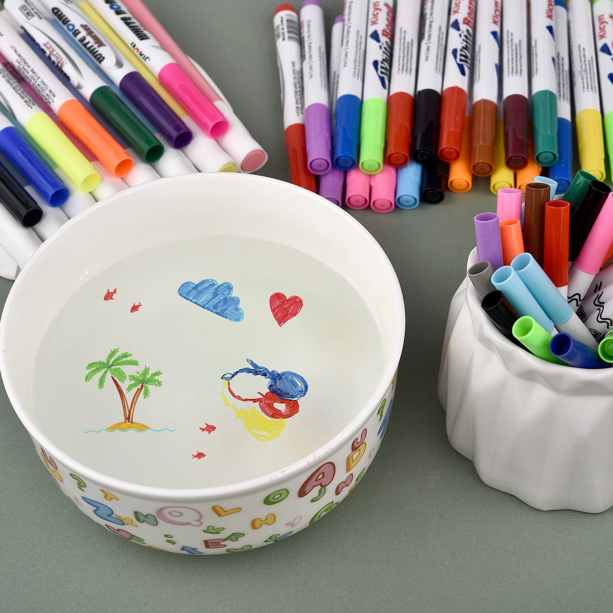 Magic Water Drawing Pens – Set of 8 Colours