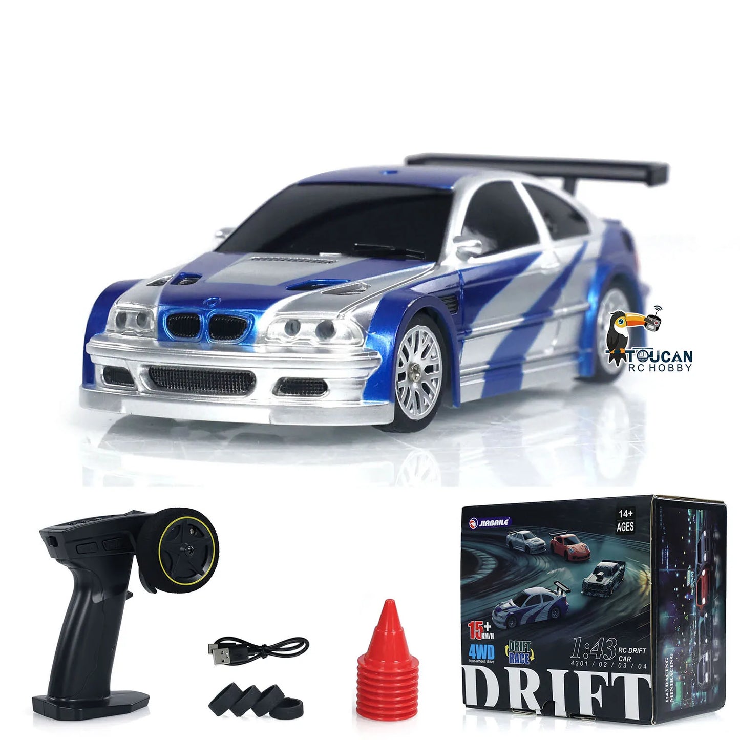 Zdalnie sterowany samochód wyścigowy 1:43 4WD