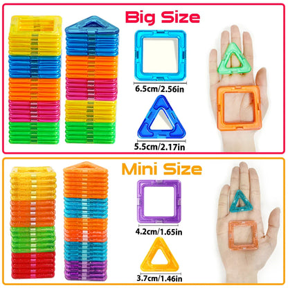 Magnetyczne klocki DIY duże i małe