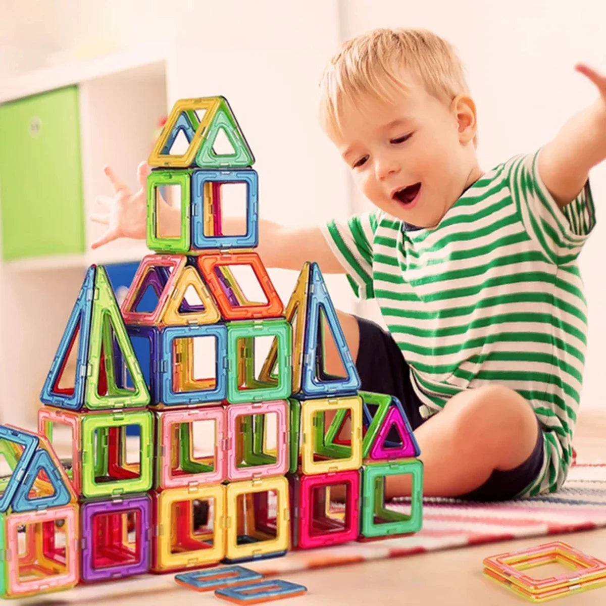 Magnetyczne klocki DIY duże i małe