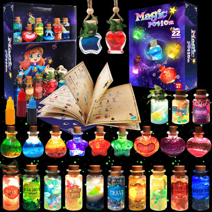 Magiczne eliksiry – zestaw małego czarodzieja (22 elementy)
