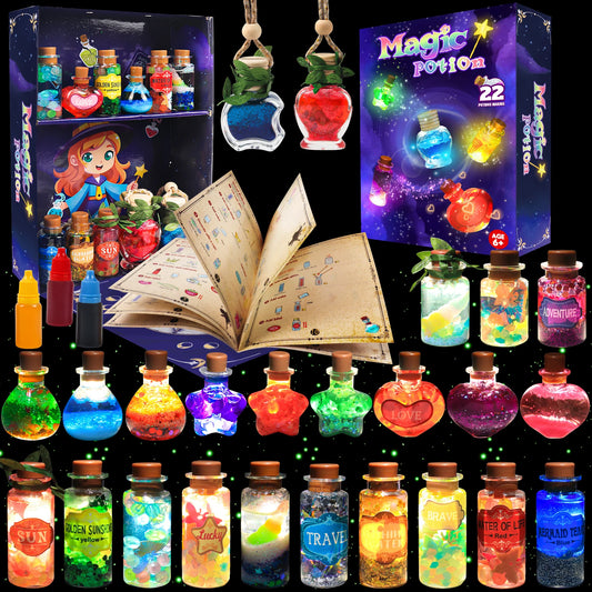 Magiczne eliksiry – zestaw małego czarodzieja (22 elementy)