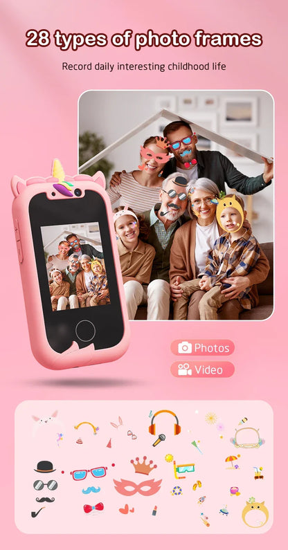 Edukacyjny telefon z kamerą dla dzieci