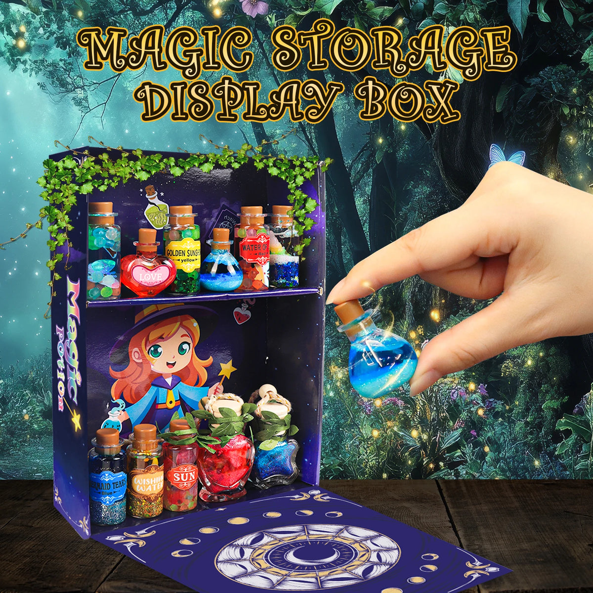 Magiczne eliksiry – zestaw małego czarodzieja (22 elementy)