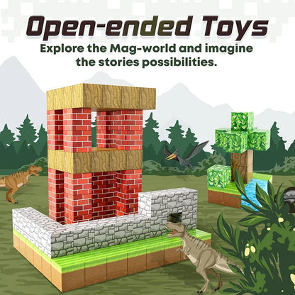 Magnetyczne klocki Mine Magnet World STEM