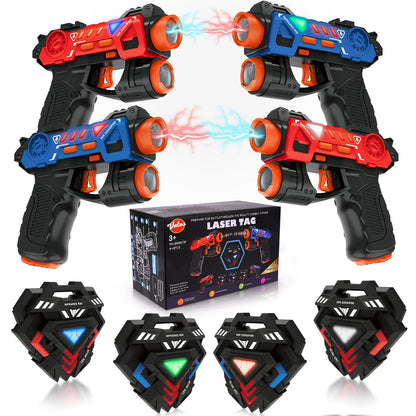 Laser tag VATOS – zestaw pistoletów na podczerwień z czujnikami (2 lub 4 graczy)