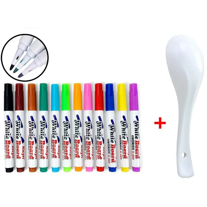 Magic Water Drawing Pens – Set of 8 Colours