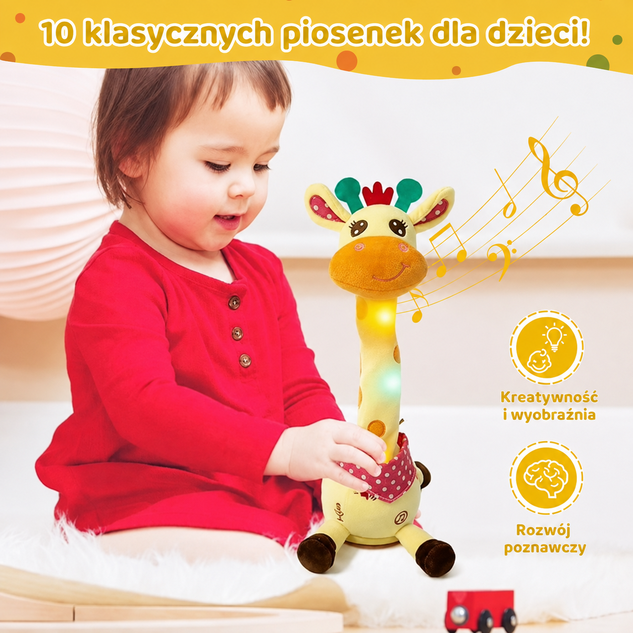 Interaktywna tańcząca żyrafa