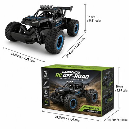 Samochód Terenowy RC 4X4 zdalnie sterowany Model Off-Road
