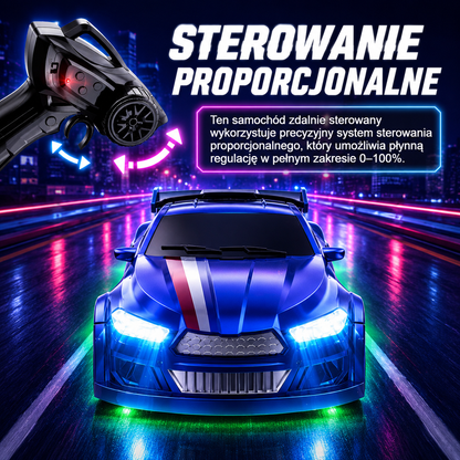 Mini samochód RC do Driftu 1;64 zdalnie sterowany Model 4WD 2.4GHz